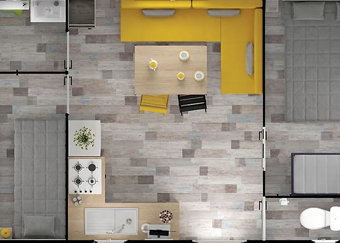 אתר קמפינג Mobil Avec Terrasse Pour 5 Pers, St-jean-de-monts - Api-1-52-983